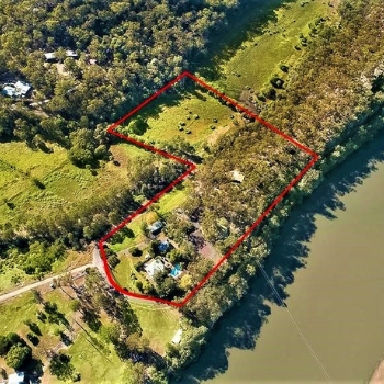 Aerial view of the land